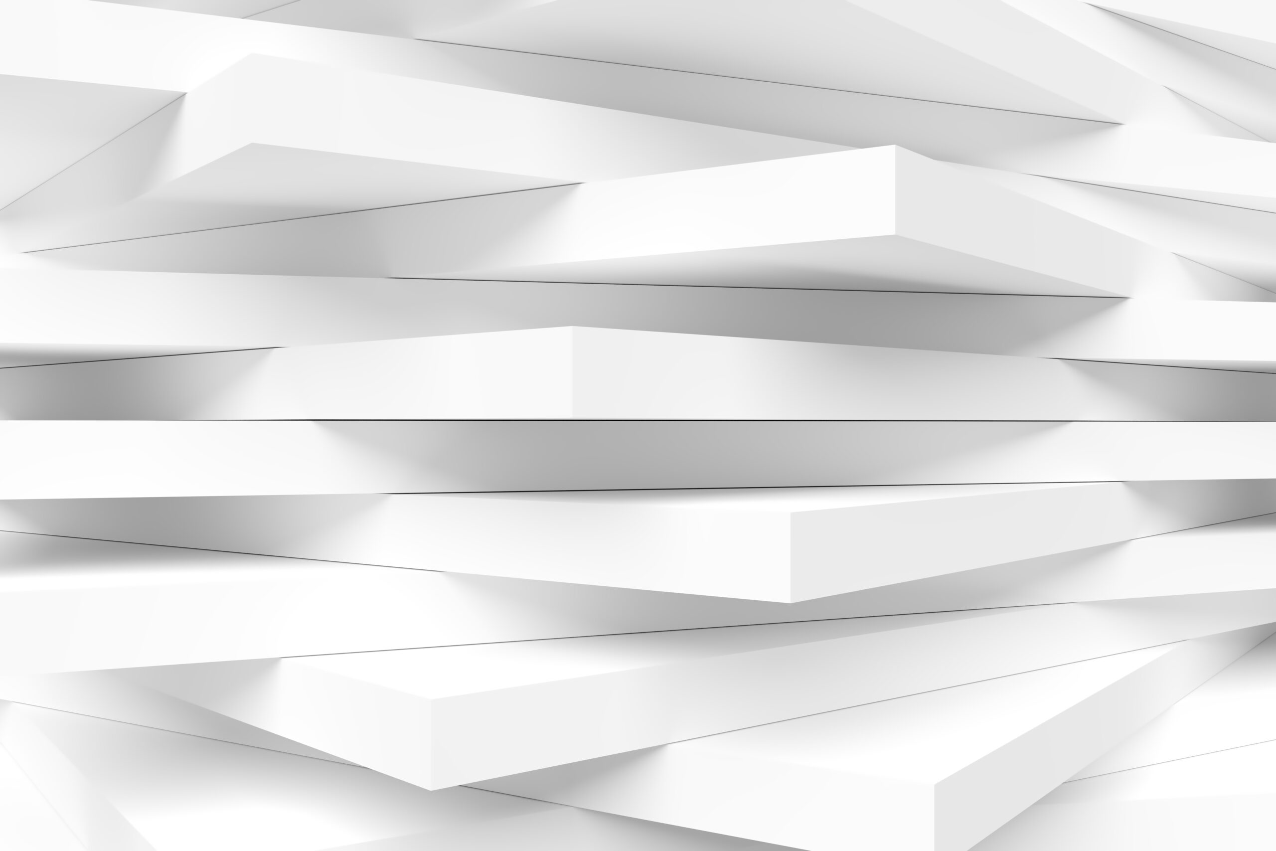 White,Modern,Interior,Background.,Abstract,Building,Blocks.,Minimal,Geometric,Shapes